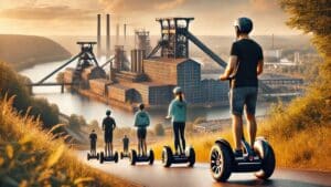 Segway Tour durch Essen mit Blick auf das Weltkulturerbe Zollverein und den Baldeneysee.