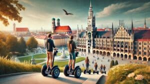 egway Tour durch München mit Blick auf den Marienplatz und den Englischen Garten