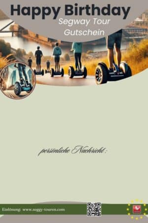 Segway Tour durch die Stadt als Geburtstagsüberraschung