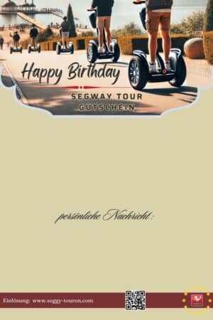 Segway-Tour Gutschein als Geburtstagsgeschenk