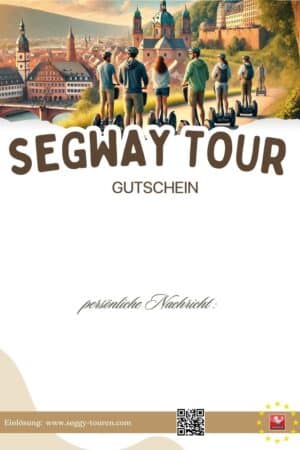 Person fährt mit einem Segway durch eine malerische Landschaft – Segway-Gutschein für unvergessliche Erlebnisse