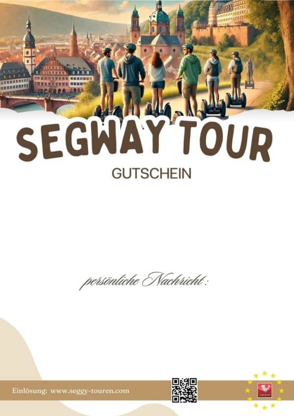 Person fährt mit einem Segway durch eine malerische Landschaft – Segway-Gutschein für unvergessliche Erlebnisse