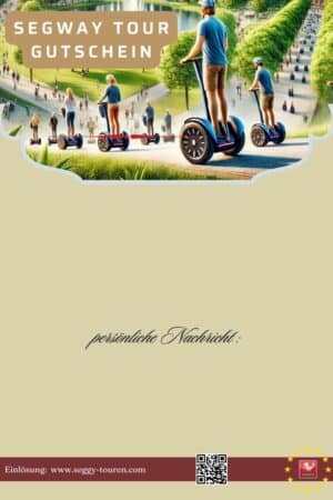 Gruppe fährt mit einem Segway durch eine grüne Landschaft – Segway-Natur-Tour-Gutschein für unvergessliche Erlebnisse