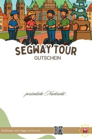 Segway Gutschein für eine abwechslungsreiche Stadttour durch Bremen – perfekt als Geschenk für Entdecker