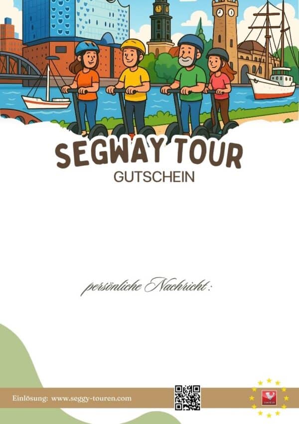 Segway Gutschein für eine aufregende Stadttour durch Hamburg – perfekt zum Verschenken