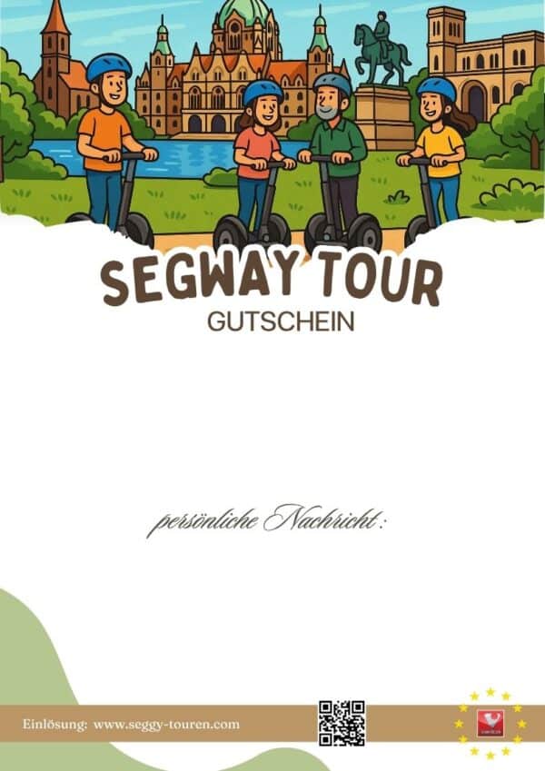 Segway Gutschein für eine spannende Stadttour durch Hannover – ideal als Geschenk