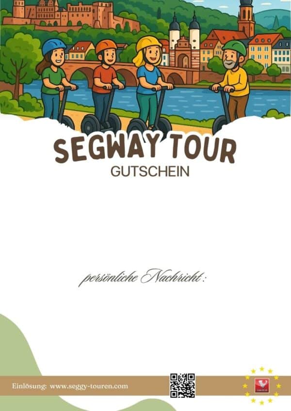 Segway Gutschein für eine romantische Stadttour durch Heidelberg – das perfekte Geschenk für Entdecker
