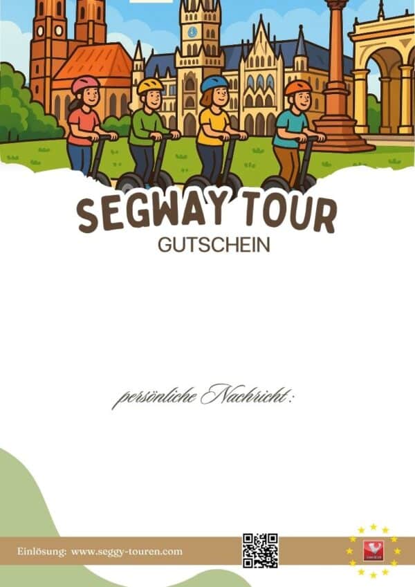 Segway Gutschein für eine erlebnisreiche Stadttour durch München – das ideale Geschenk für Stadtentdecker