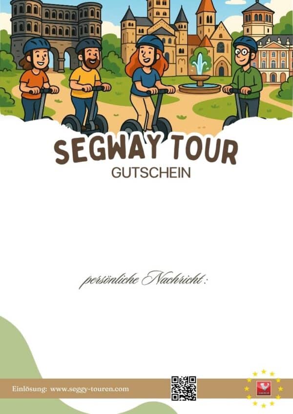 Segway Gutschein für eine historische Stadttour durch Trier – ein außergewöhnliches Geschenk