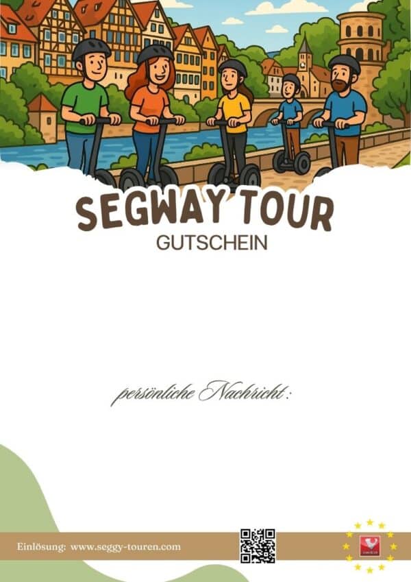 Segway Gutschein für eine besondere Stadttour durch Tübingen – ideal als Geschenk für Entdecker