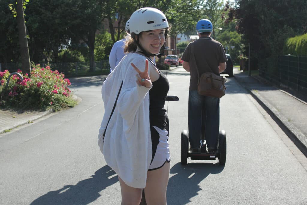 Sanfte-Touren Team mit Gästen auf Segways