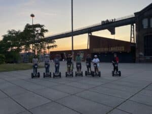 Segway-Gruppe in Dortmund unterwegs